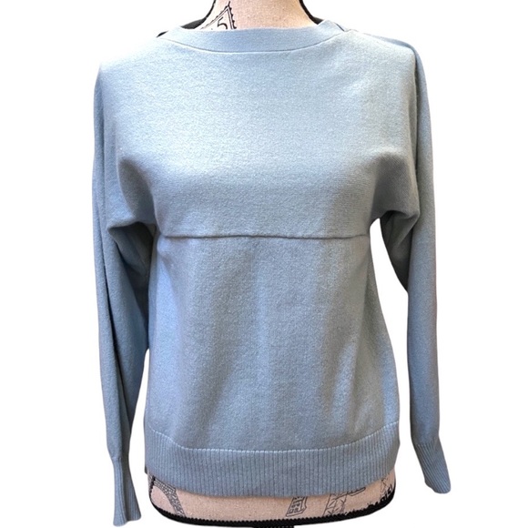 Coastal Blue Knit Sweater Women’s S Small powder blue - Picture 1 of 8